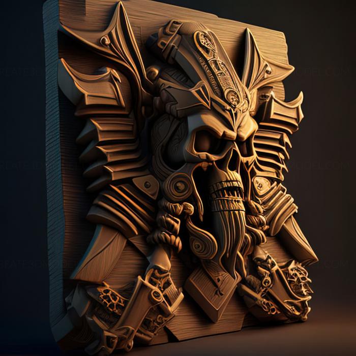 نموذج ثلاثي الأبعاد لآلة CNC ألعاب لعبة St Warhammer 40000 Storm of Vengeance